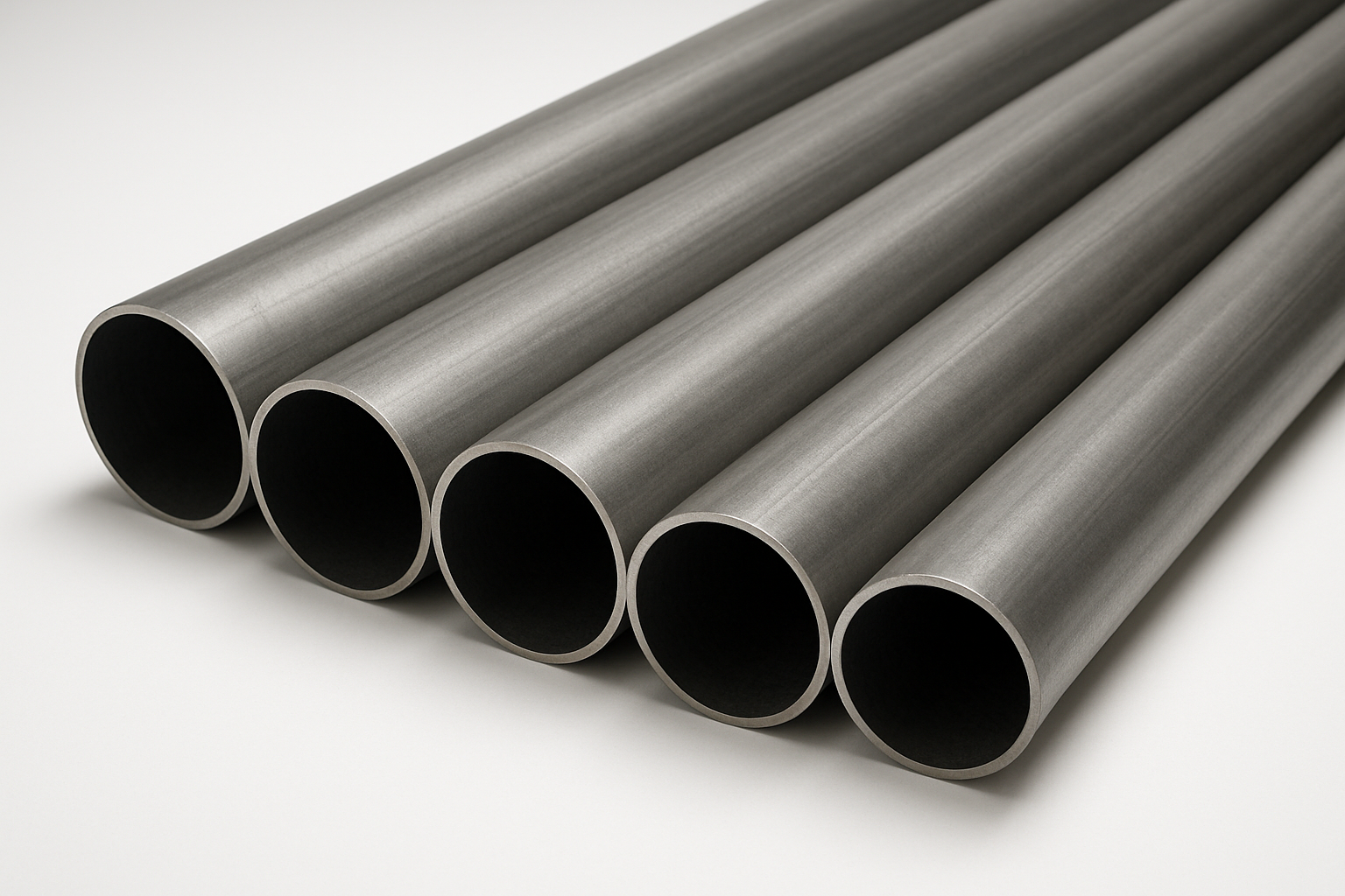 3.5" mild steel tubing in longer foot sections.