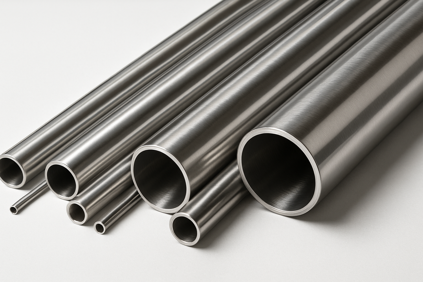 Straight tubing in SS, various gauges, straights