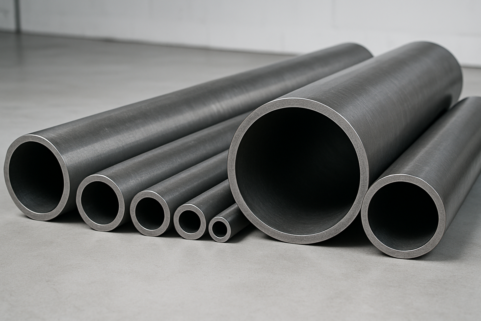 Straight tubing various ID's in mild steel